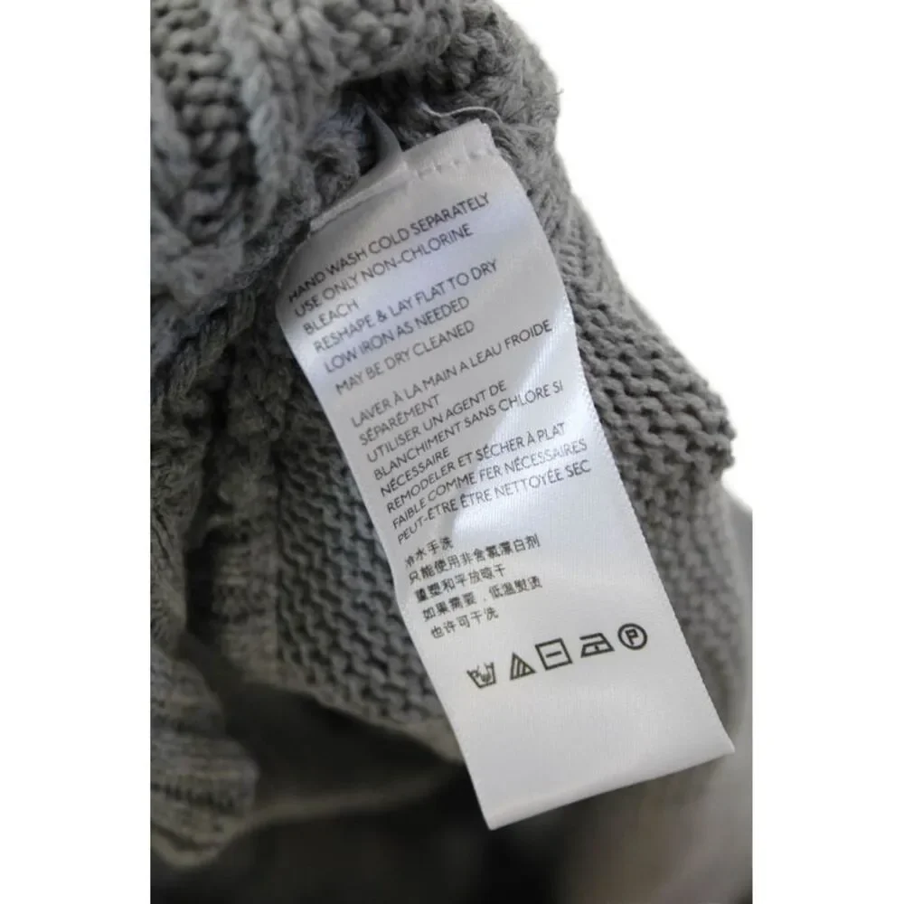 Urban Outfitters Womens Cotton- Cable Knit Sleeveless Sweater Vest Gray Size L
